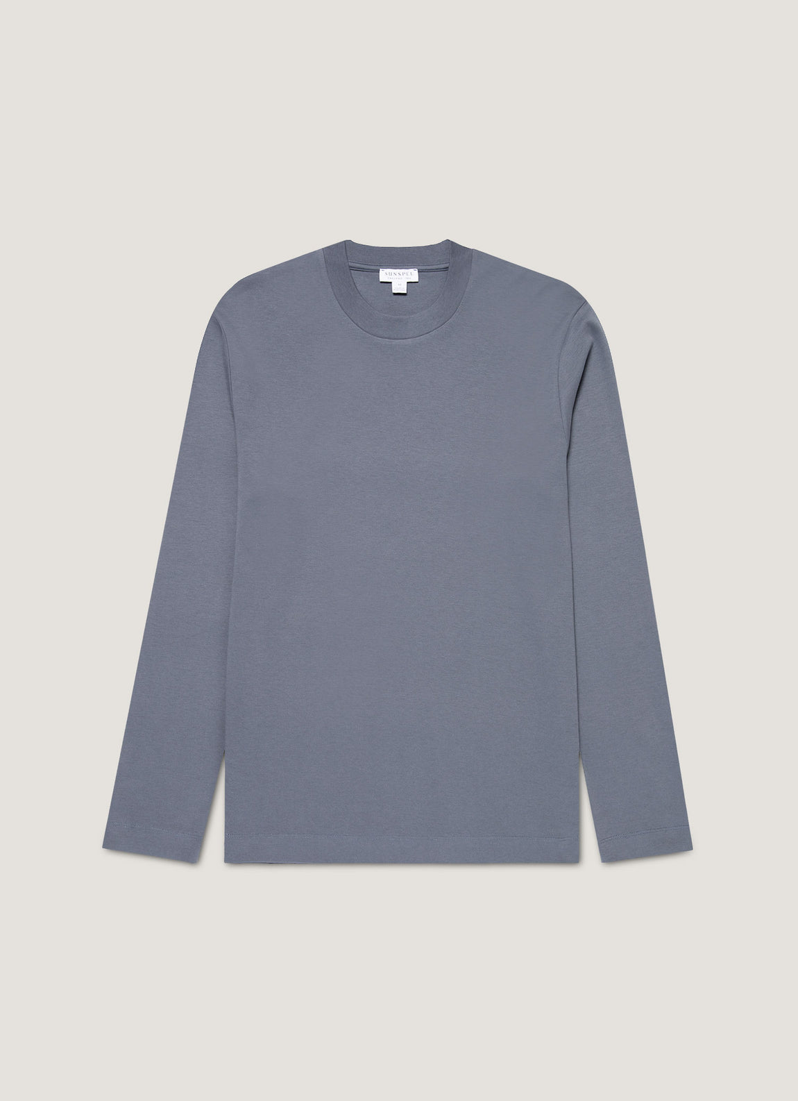 Men's Long Sleeve Heavyweight T-shirt in Slate Blue