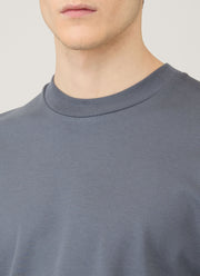 Men's Long Sleeve Heavyweight T-shirt in Slate Blue