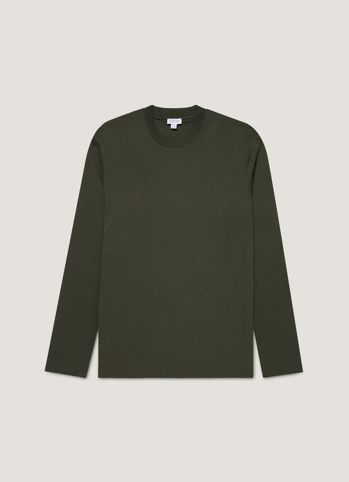 Men's Long Sleeve Heavyweight T-shirt in Dark Green