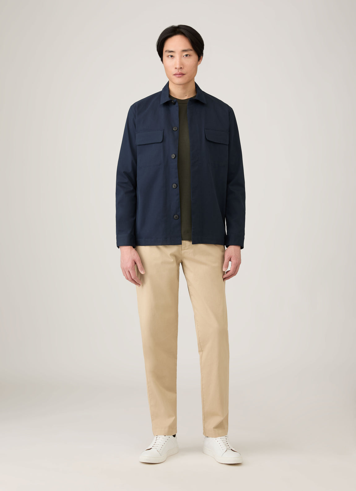 Men's Long Sleeve Heavyweight T-shirt in Dark Green