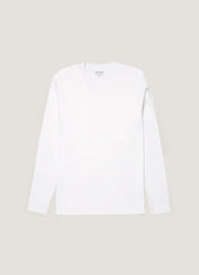 Men's Long Sleeve Heavyweight T-shirt in White