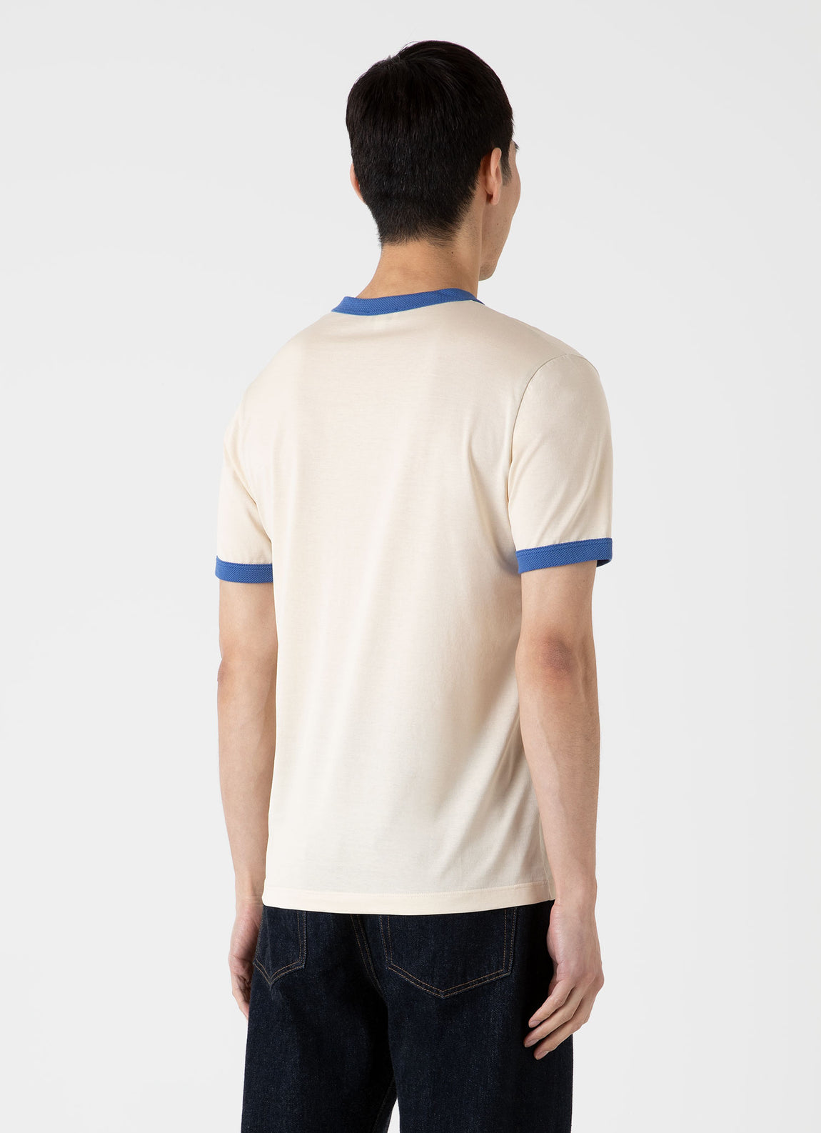 Men's Classic Ringer T-shirt in French Blue