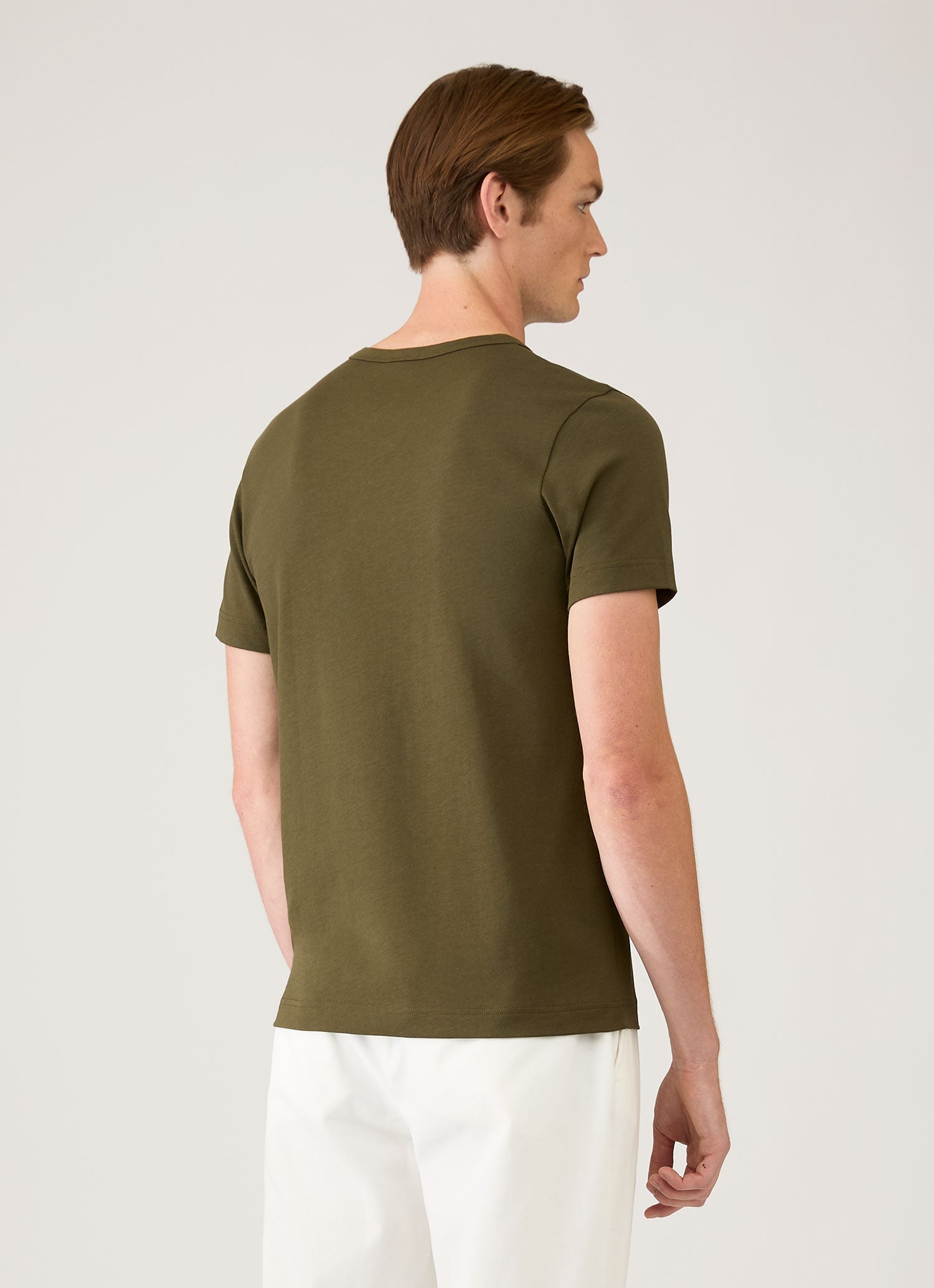 Men's Heavyweight Jersey T-shirt in Deep Olive