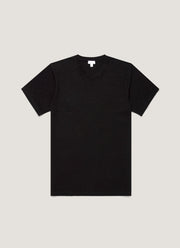 Men's Cotton Linen T-shirt in Black