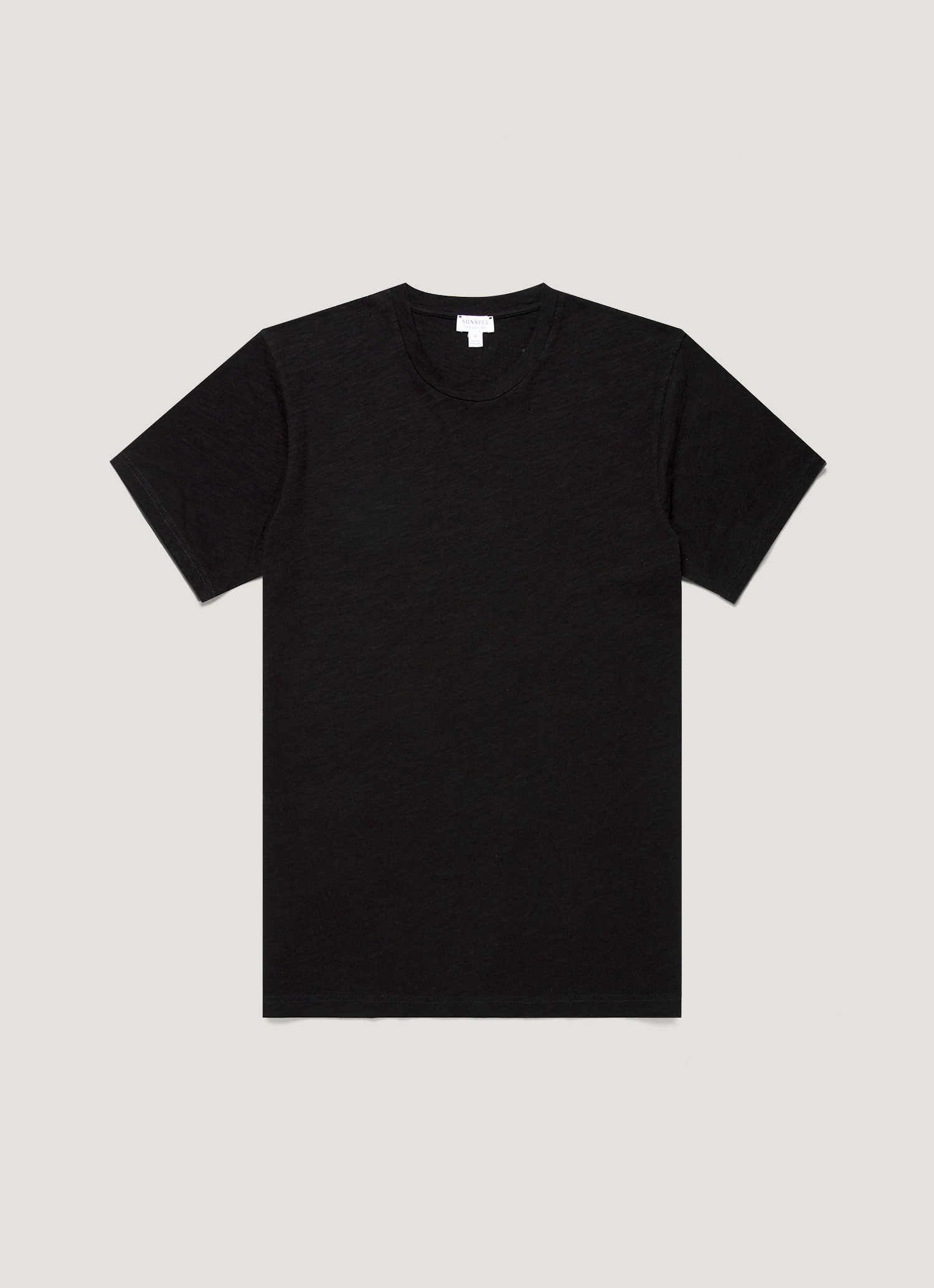Men's Cotton Linen T-shirt in Black