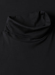 Men's Roll Neck Heavyweight T-shirt in Black