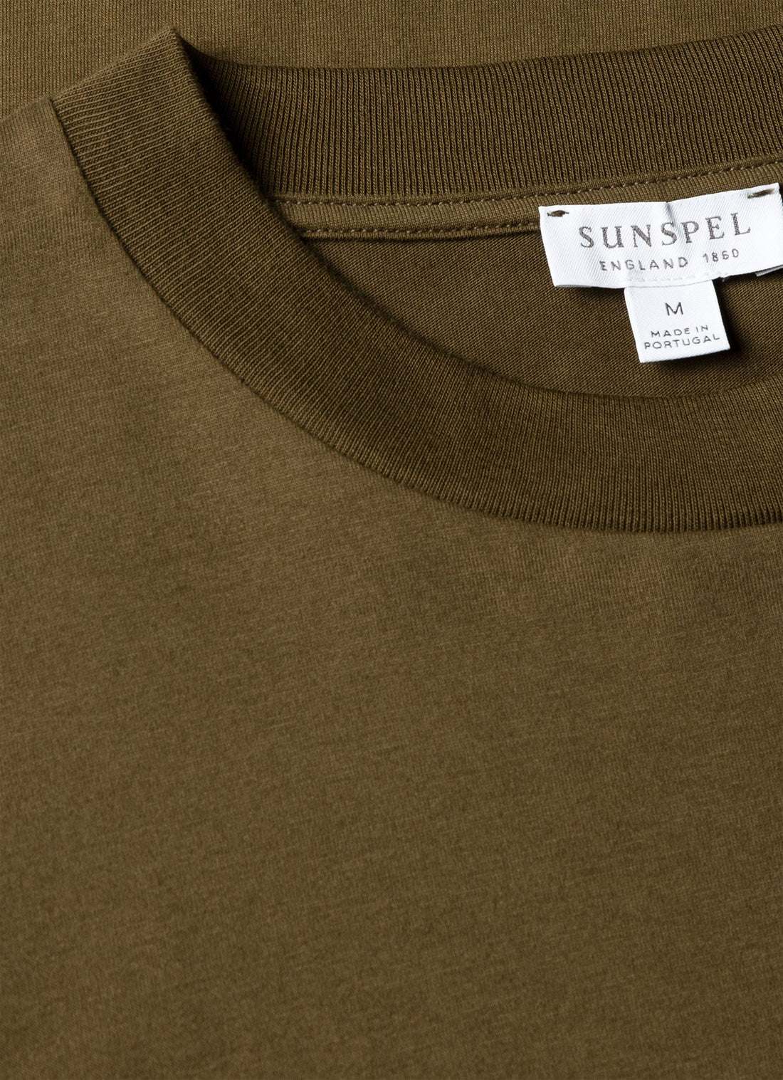 Men's Brushed Cotton T-shirt in Loden Green