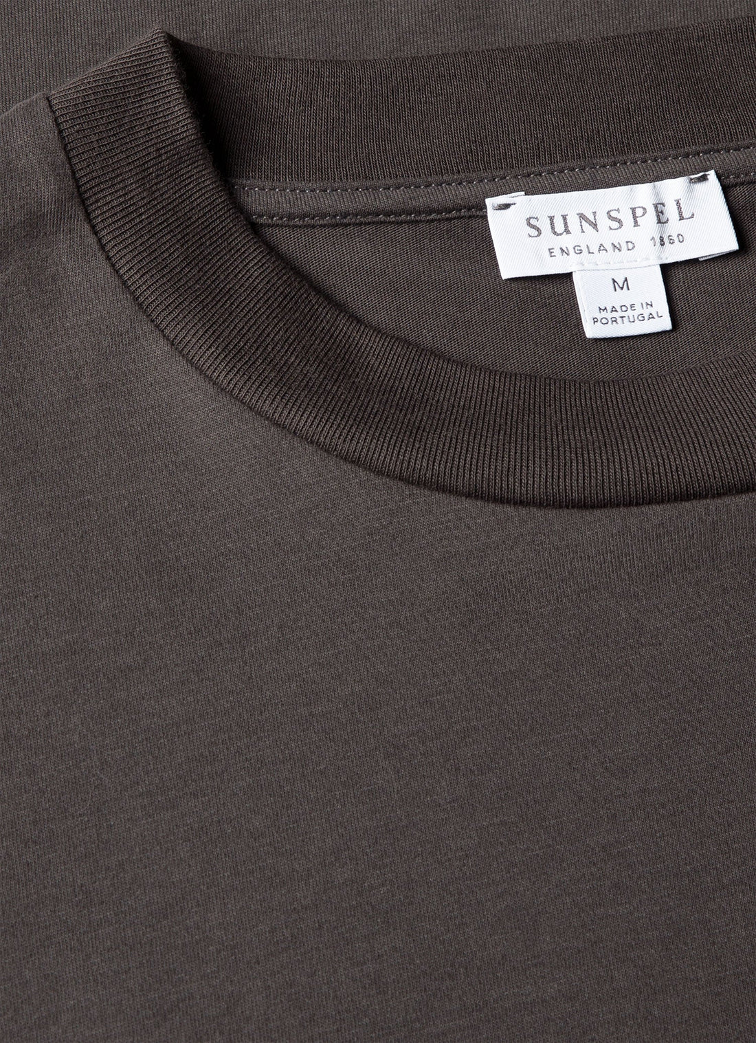 Men's Brushed Cotton T-shirt in Anthracite