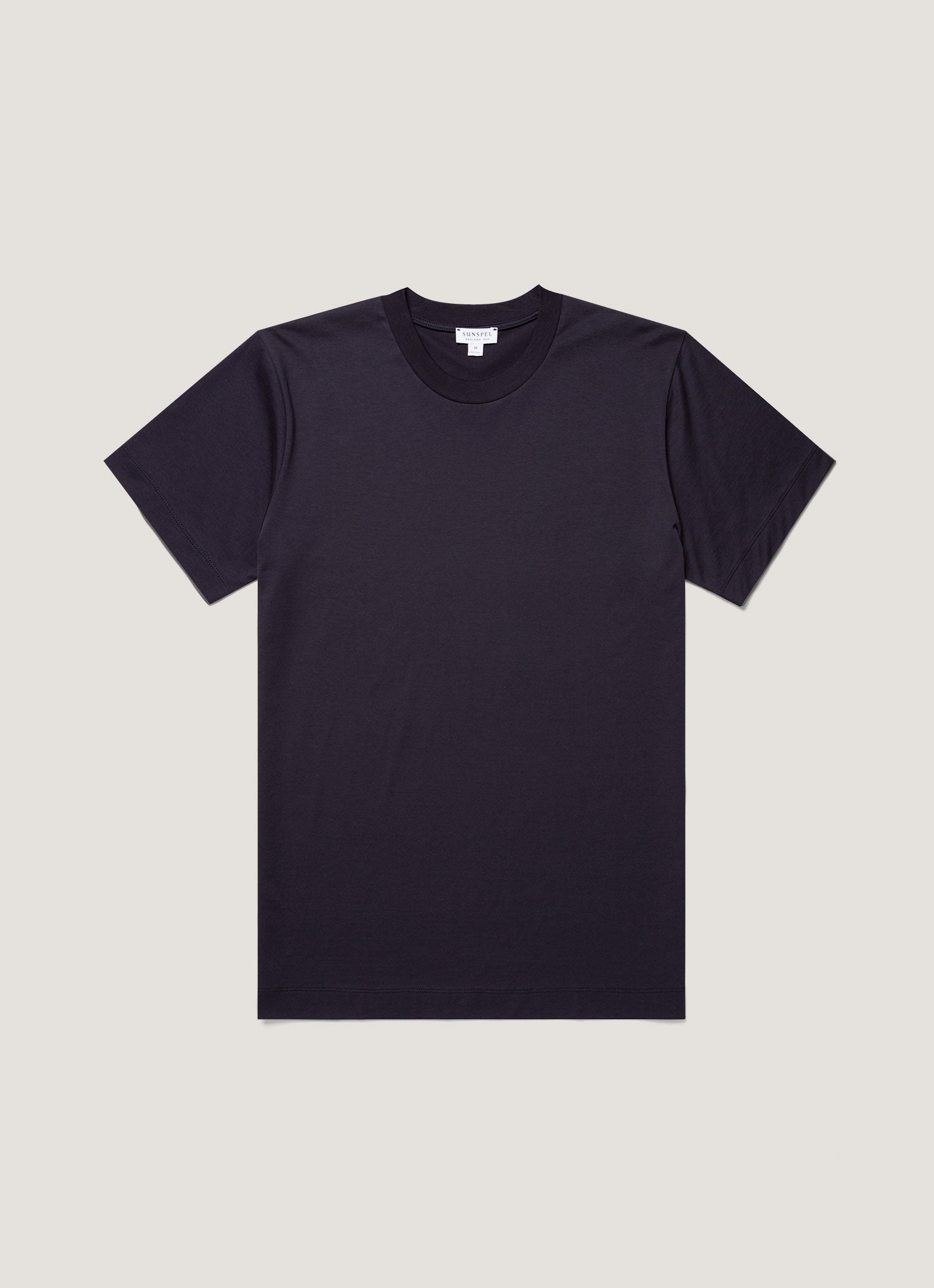 Men's Silk Cotton Cashmere T-shirt in Navy | Sunspel