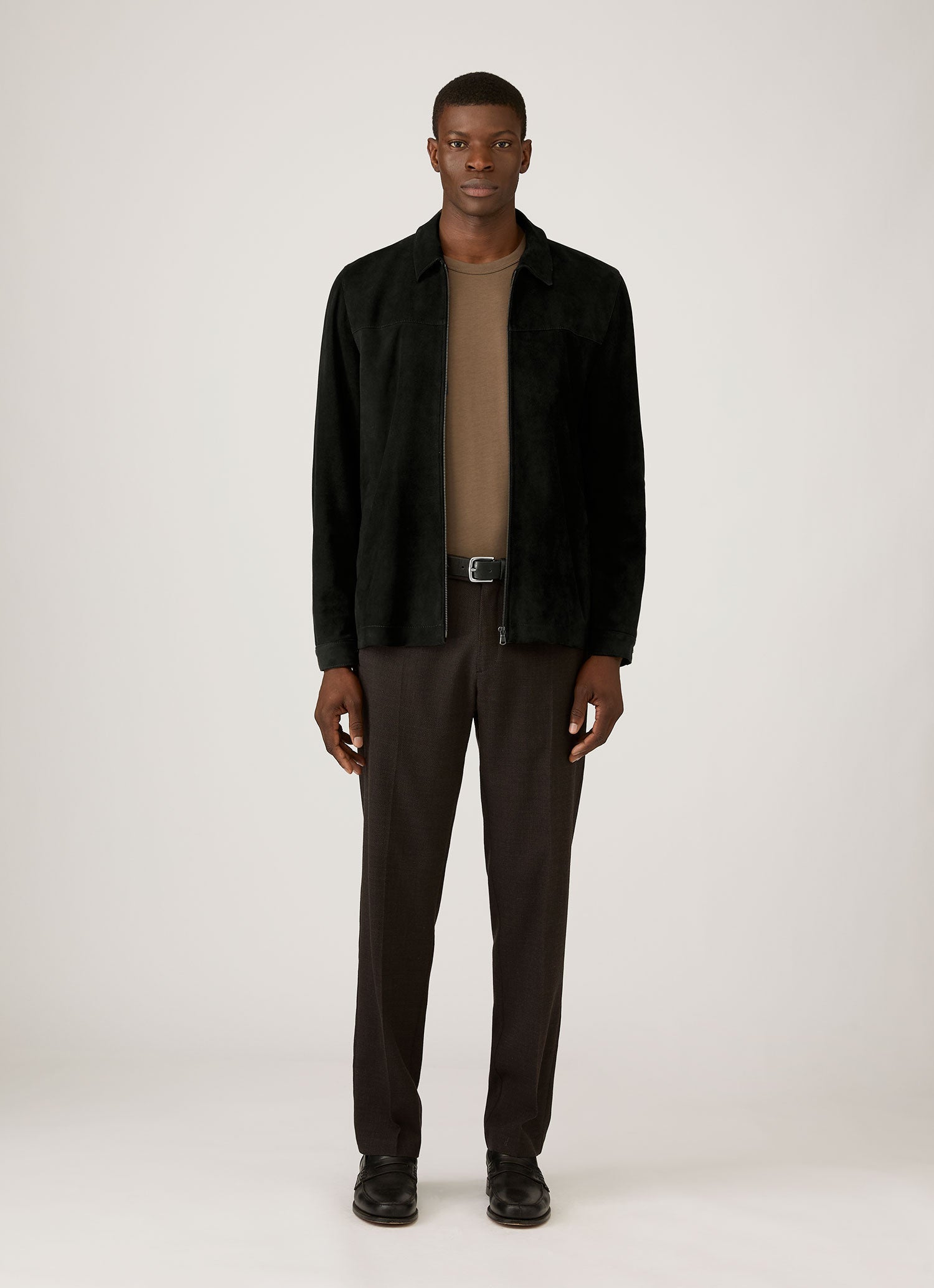 Men's Long Sleeve Heavyweight Jersey T-shirt in Dark Cedar