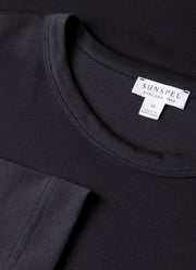 Men's Long Sleeve Heavyweight Jersey T-shirt in Navy