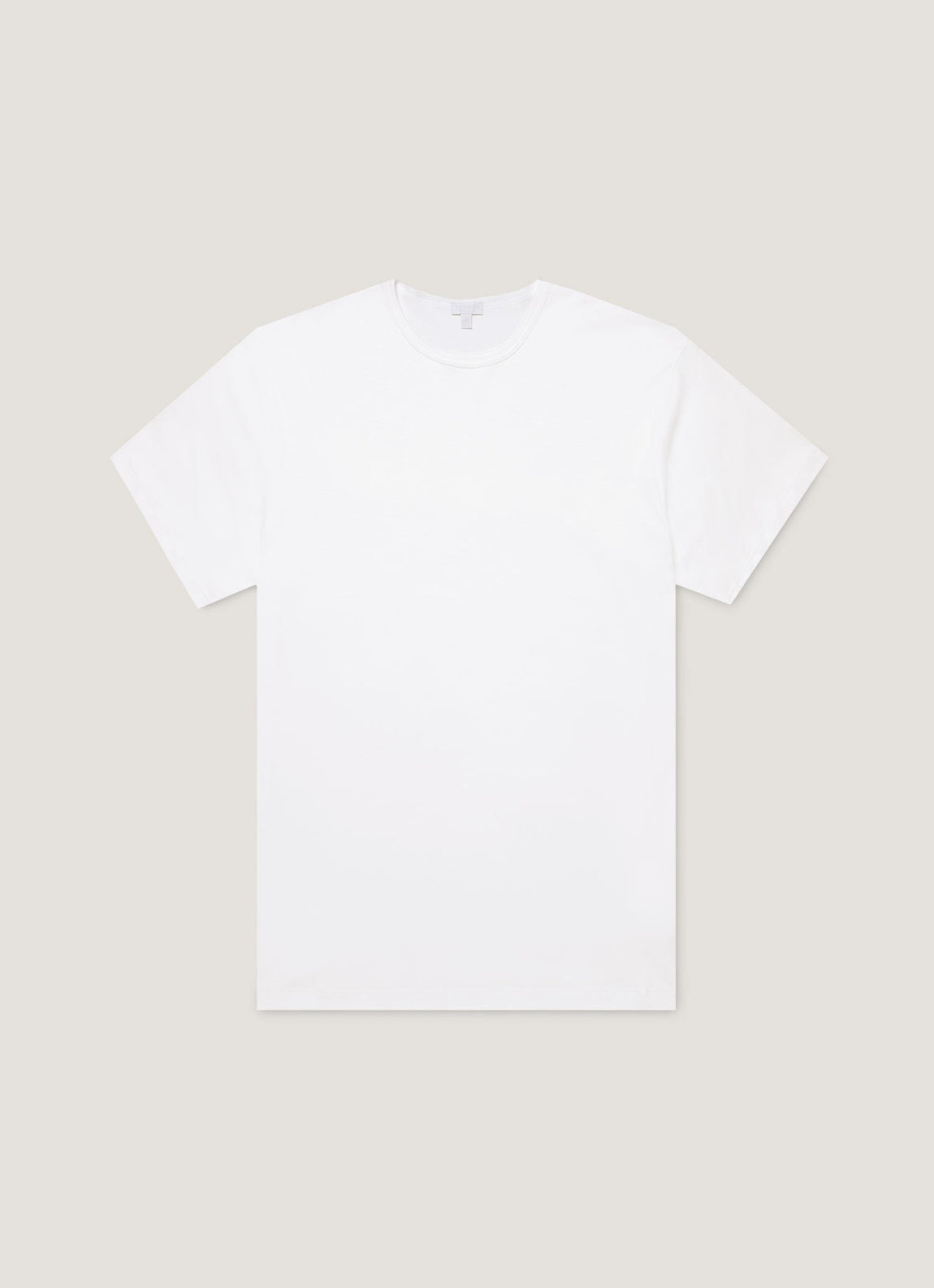 Men's Sea Island Cotton Underwear T-shirt in White