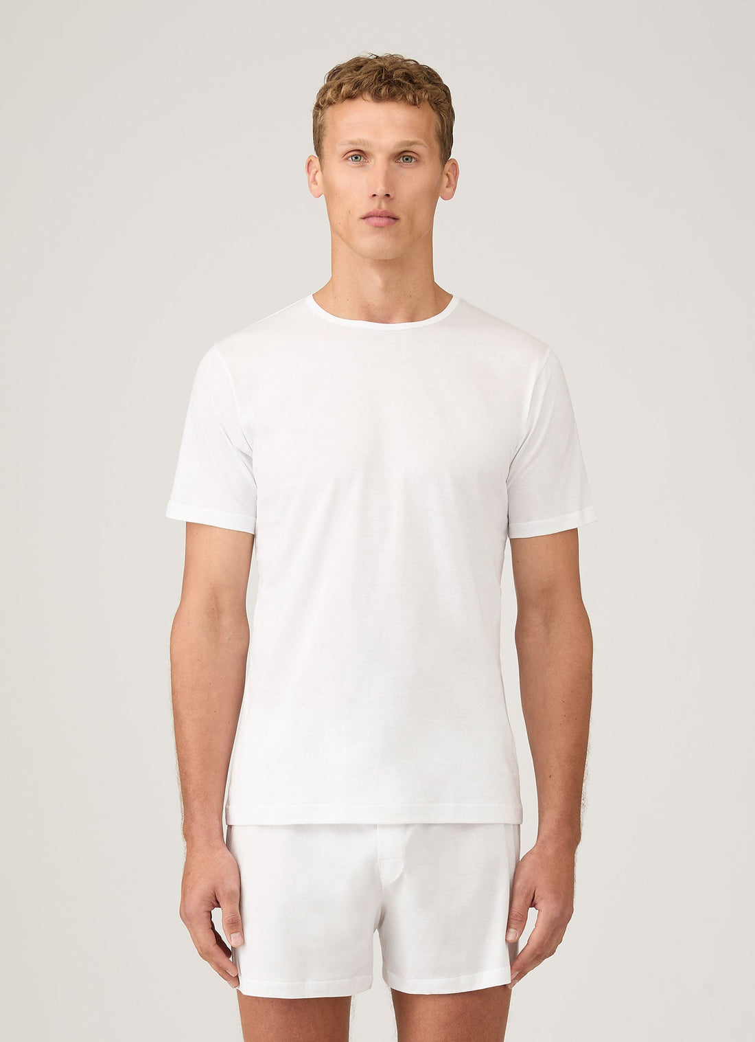 Men's Superfine Underwear T-shirt in White