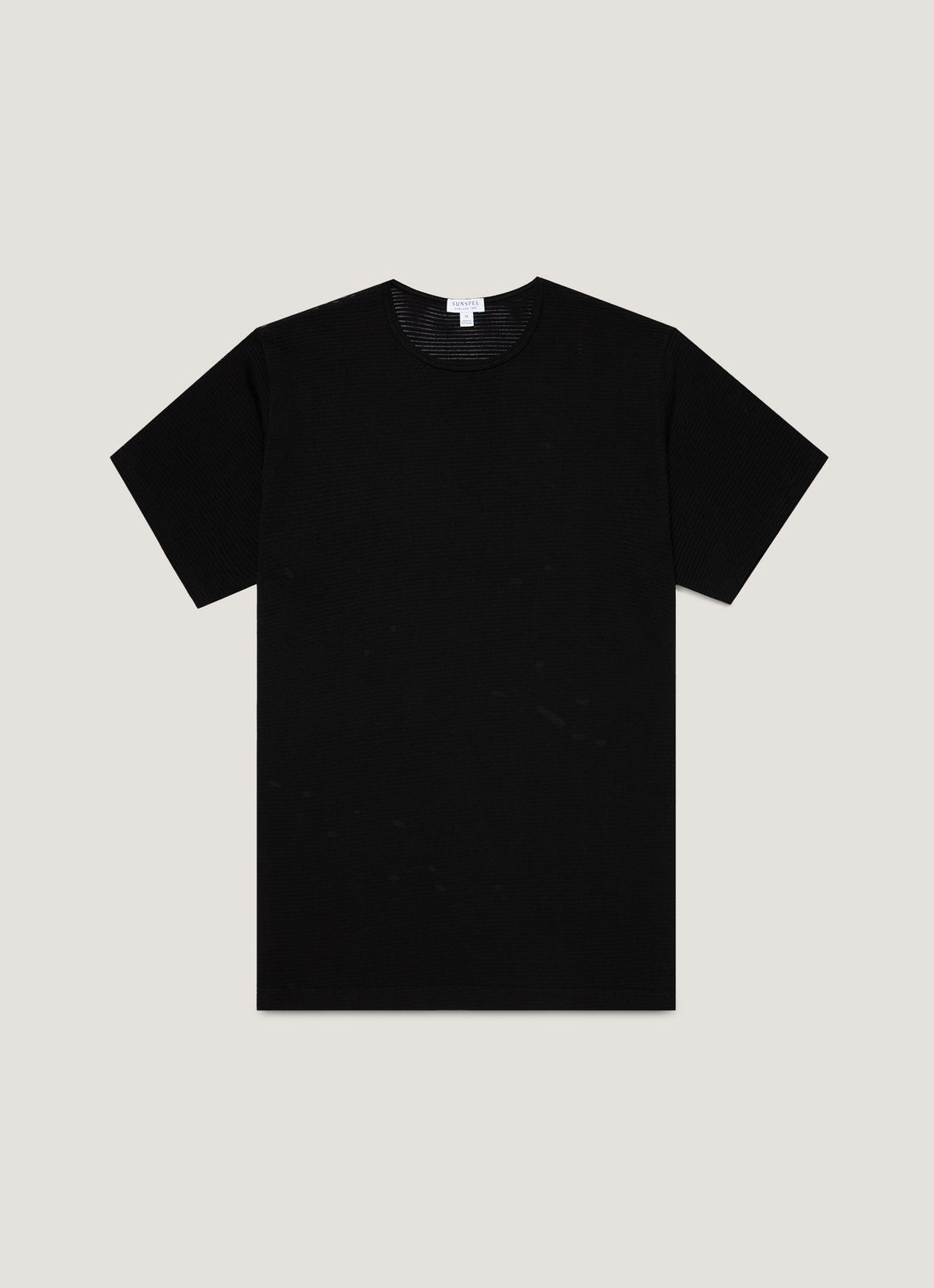 Men's Cellular Cotton Underwear T-shirt in Black