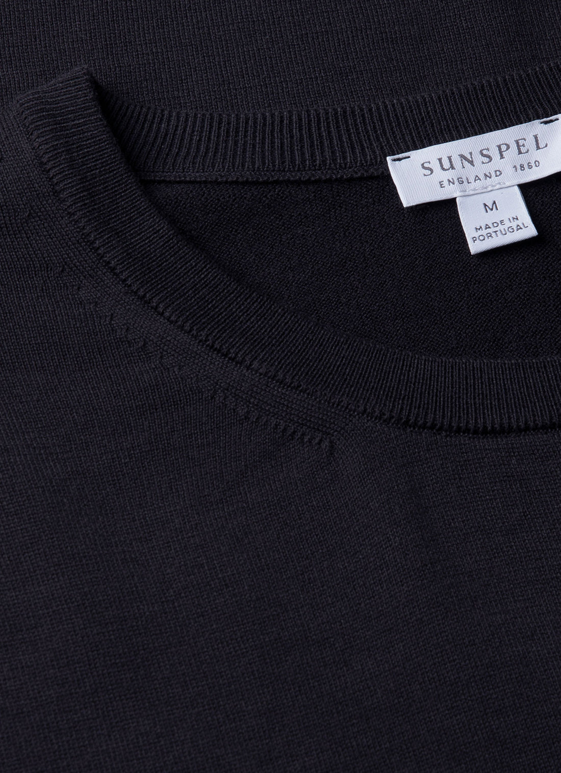 Men's Sea Island Cotton Knit T-shirt in Light Navy