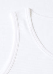 Men's Cellular Cotton Underwear Vest in White