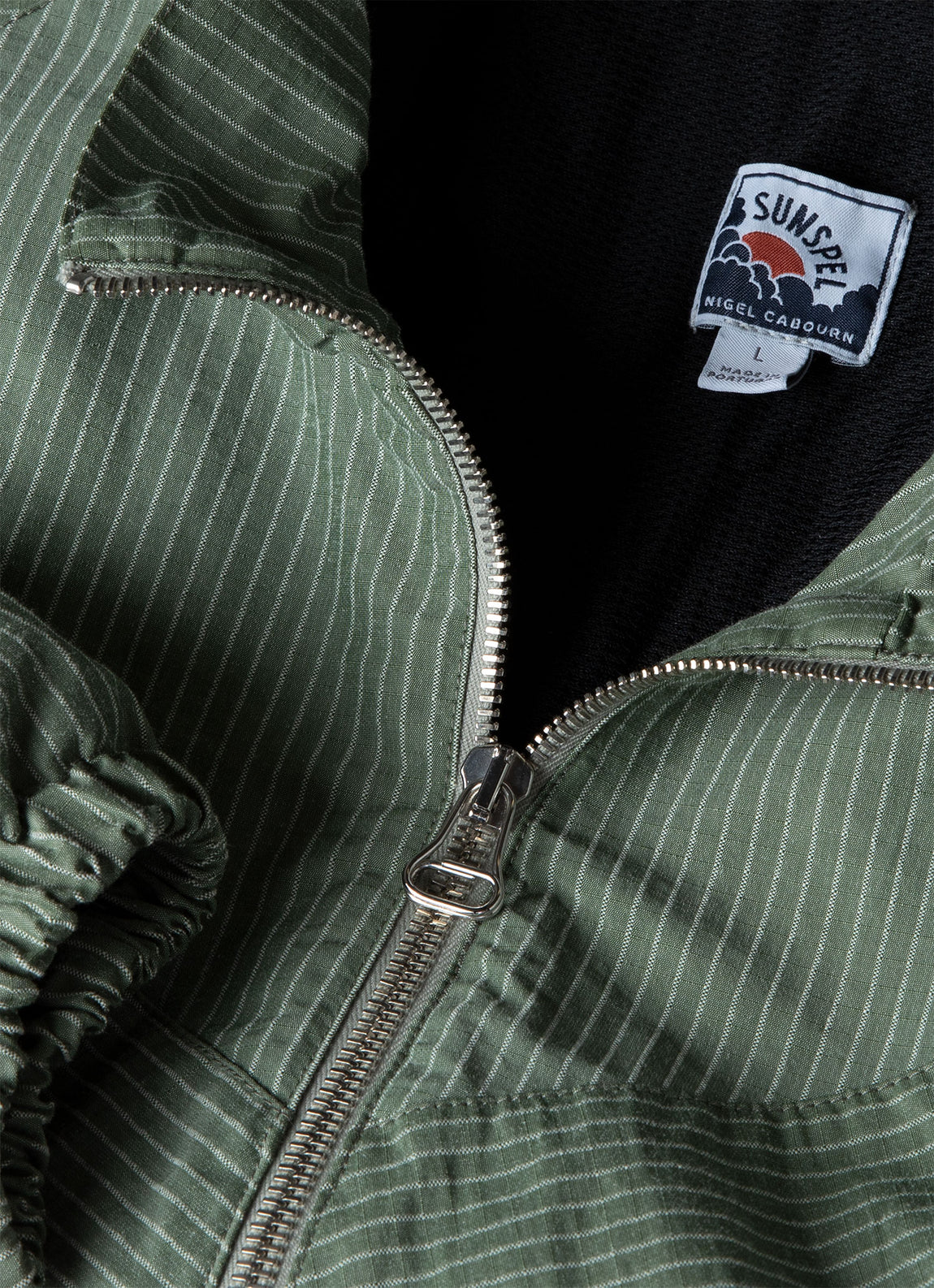 Men's Sunspel x Nigel Cabourn Ripstop Army Jacket in Army Green
