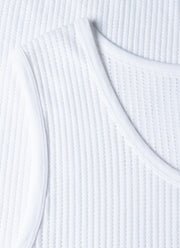 Men's Sunspel x Nigel Cabourn Mesh Vest in White