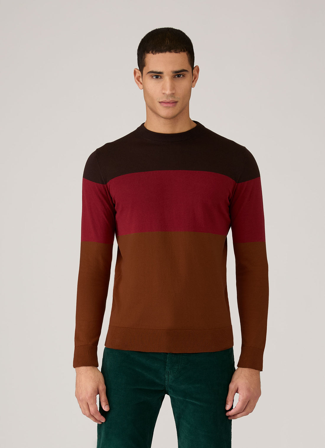 Men's Sunspel x Paul Weller Jumper in Dark Brown