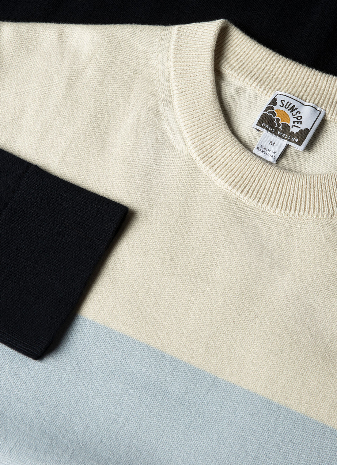 Men's Sunspel x Paul Weller Jumper in Vintage Blue