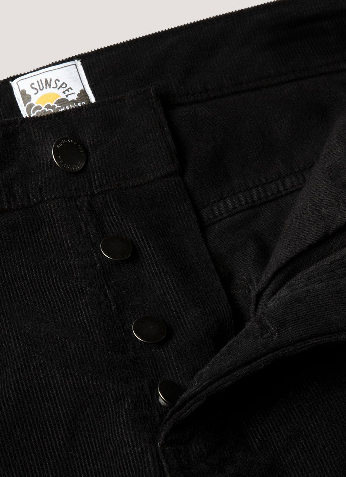 Men's Sunspel x Paul Weller Corduroy Trouser in Black