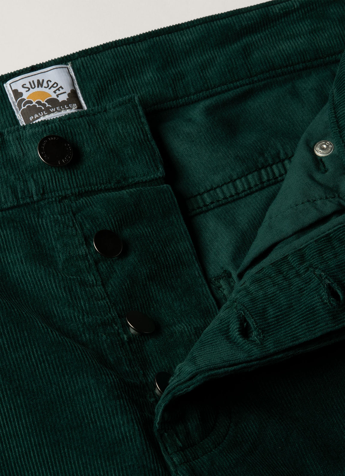 Men's Sunspel x Paul Weller Corduroy Trouser in Forest