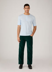 Men's Sunspel x Paul Weller Henley in Ice Blue