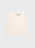 Men's WM Brown Long Sleeve Polo Shirt in Undyed