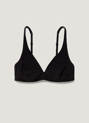 Women's Cotton Stretch Bralette in Black