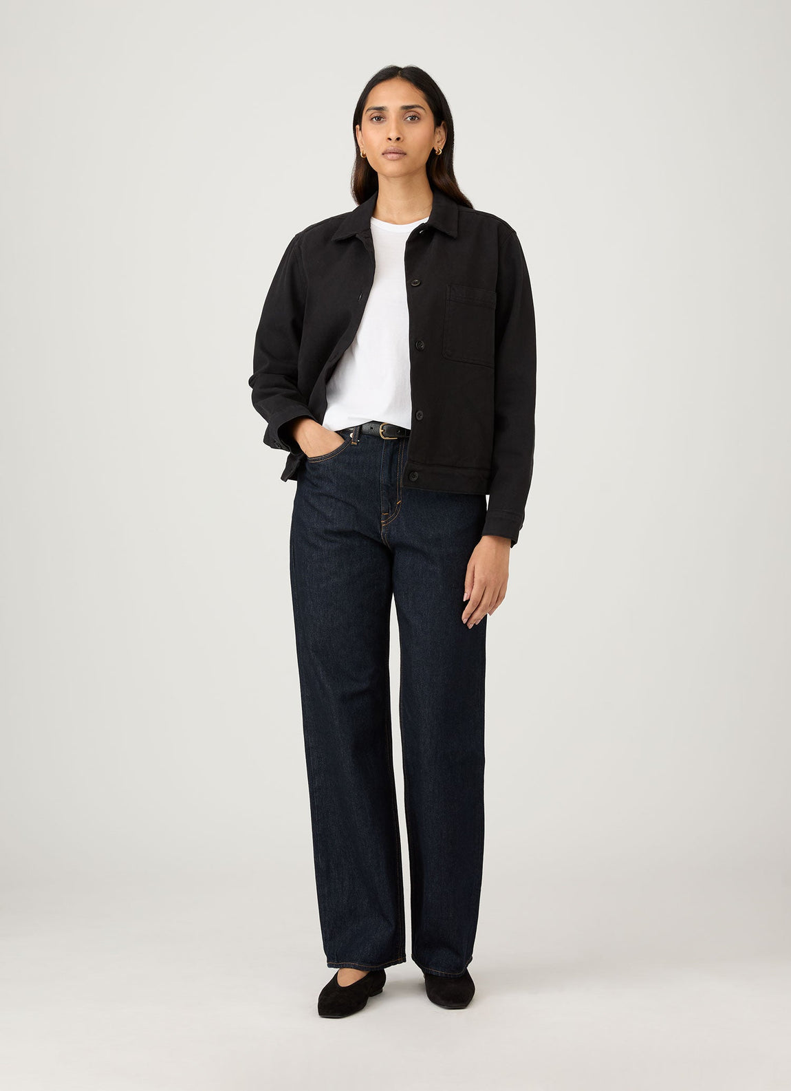 Women's Chore Jacket in Black