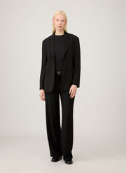 Women's Wool Blazer in Black