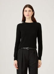 Women's Cashmere Jumper in Black