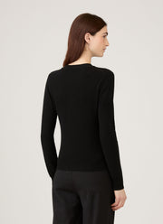 Women's Cashmere Jumper in Black