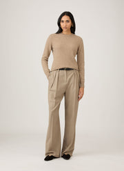 Women's Cashmere Jumper in Mink