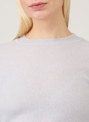 Women's Cashmere Jumper in Ice Blue