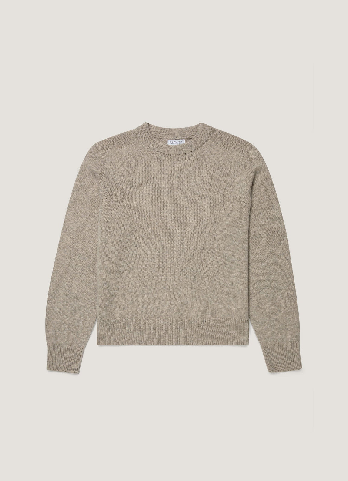 Women's Lambswool Jumper in Dove Grey Melange