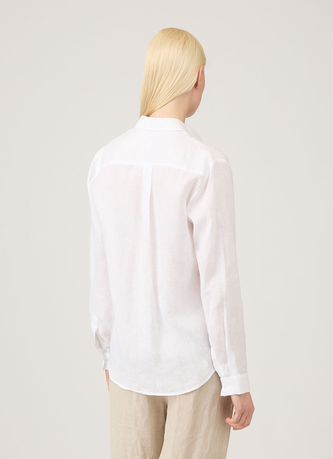 Women's Linen Shirt in White