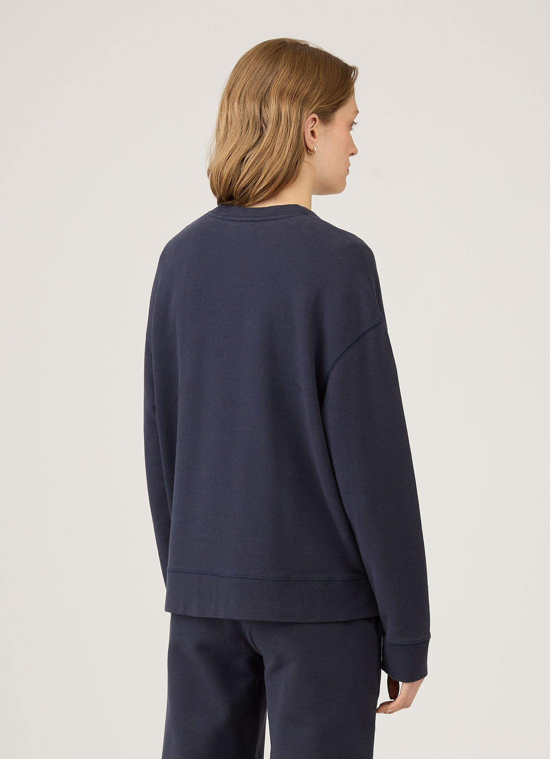 Women's Relaxed Loopback Sweatshirt in Navy