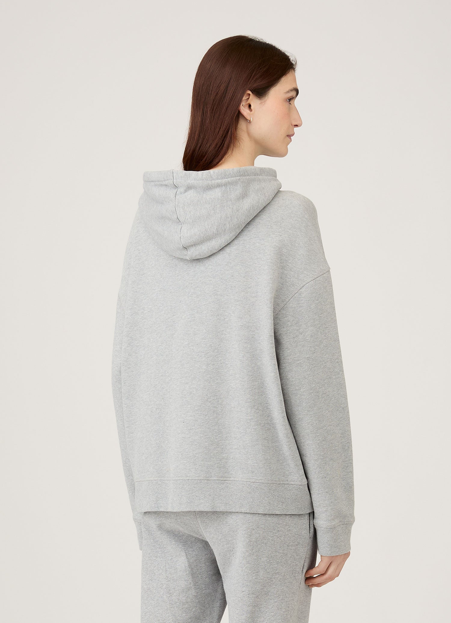 Women's Loopback Hoodie in Grey Melange