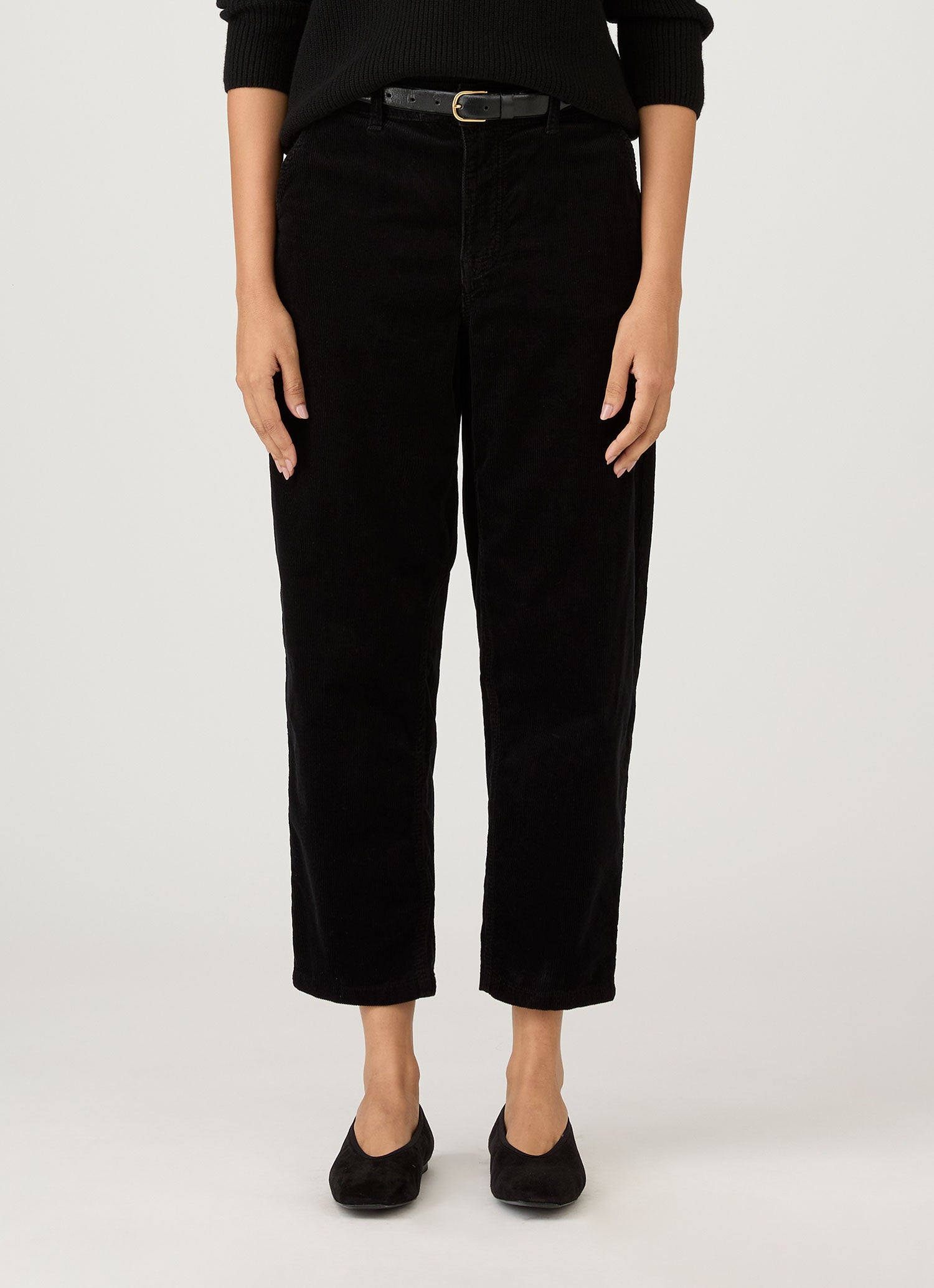 Women's Corduroy Trouser in Black
