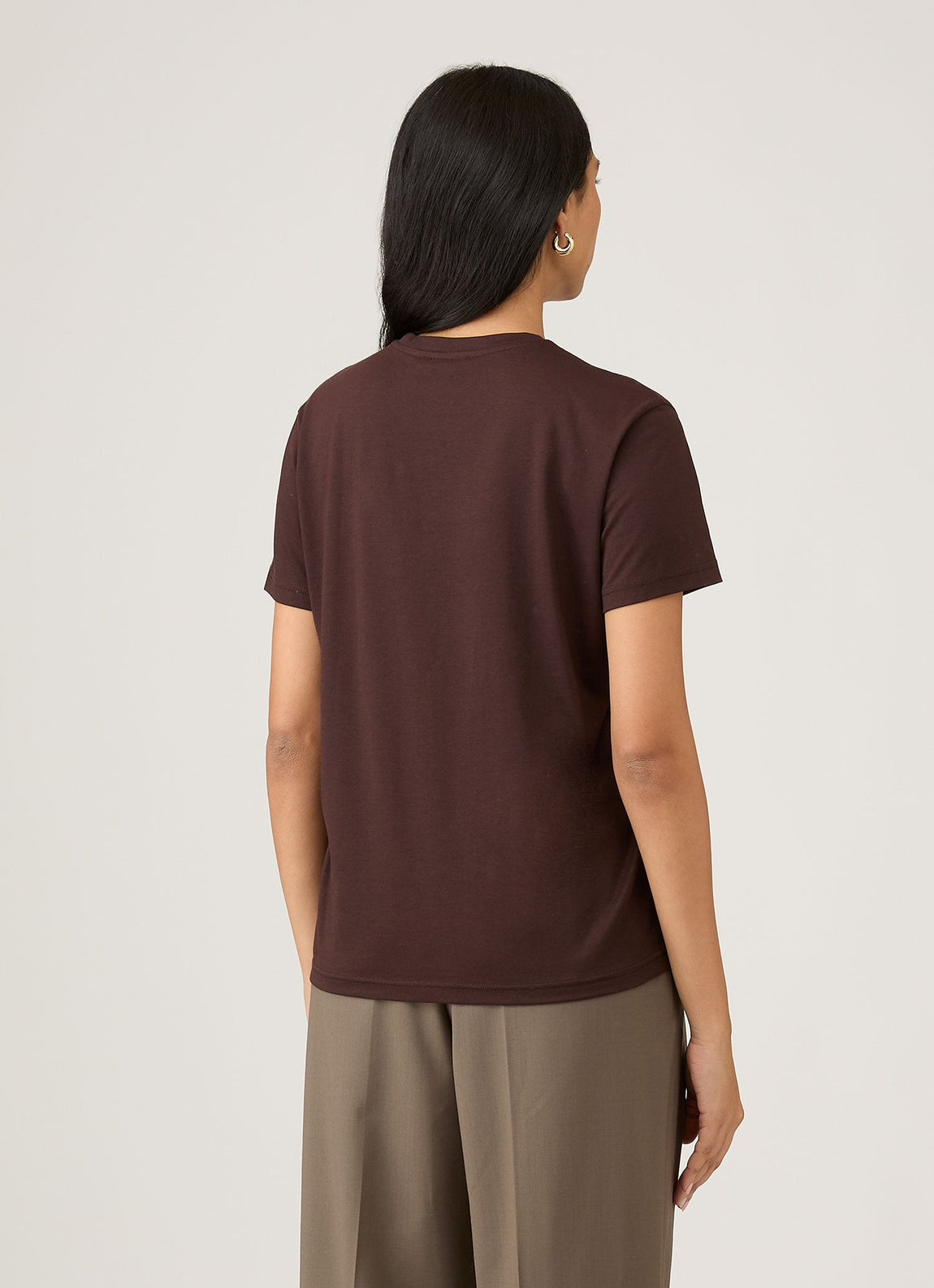 Women's Boy Fit T-shirt in Truffle