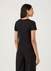 Women's Classic Scoop Neck T-shirt in Black