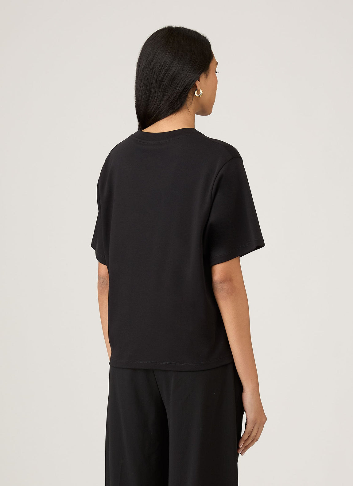 Women's Boxy Heavyweight T-shirt in Black