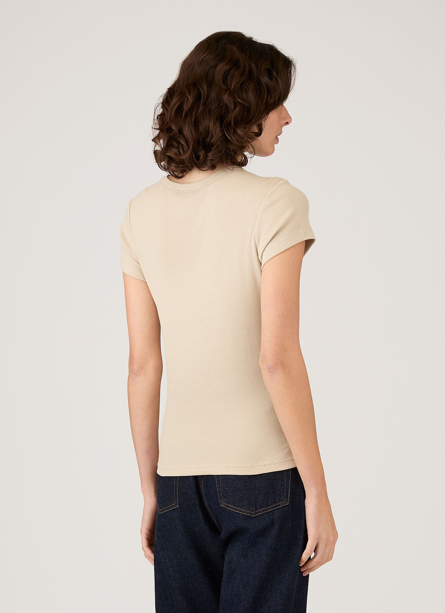 Women's Ribbed T-shirt in Hazelwood