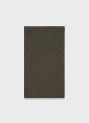 Cashmere Ribbed Scarf in Dark Moss