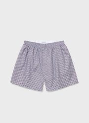 Men's Liberty Print Boxer Shorts in Blue Flower