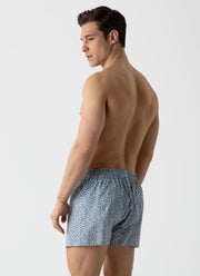 Men's Liberty Print Boxer Shorts in Feather Meadow