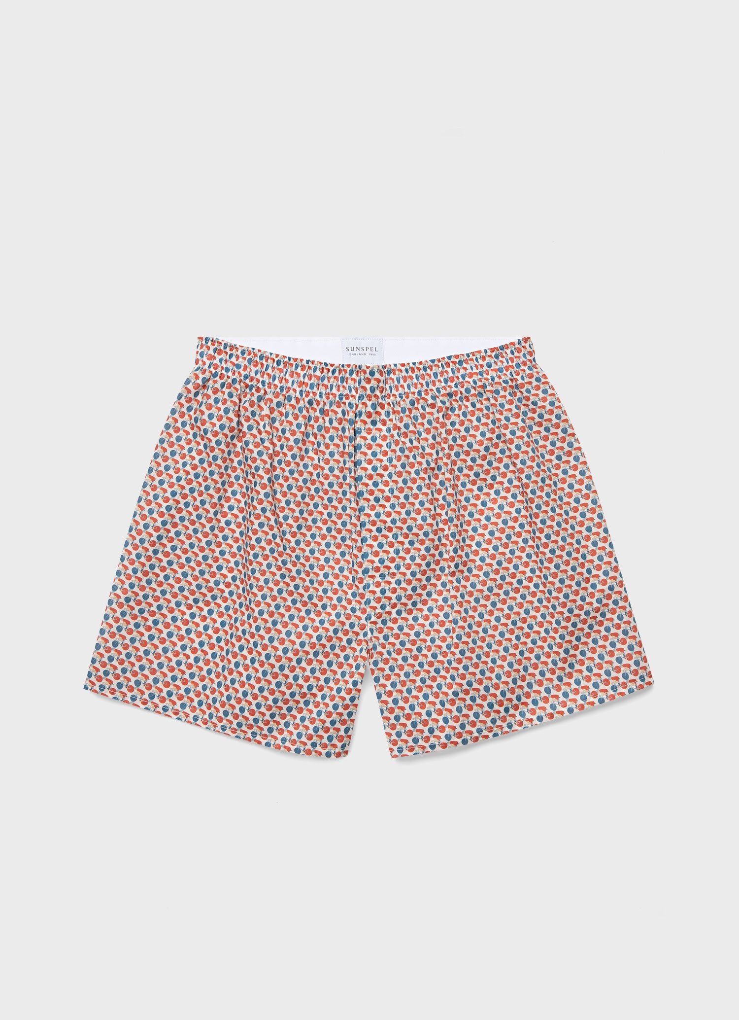 Men's Liberty Print Boxer Shorts in Liberty Red Velodrome