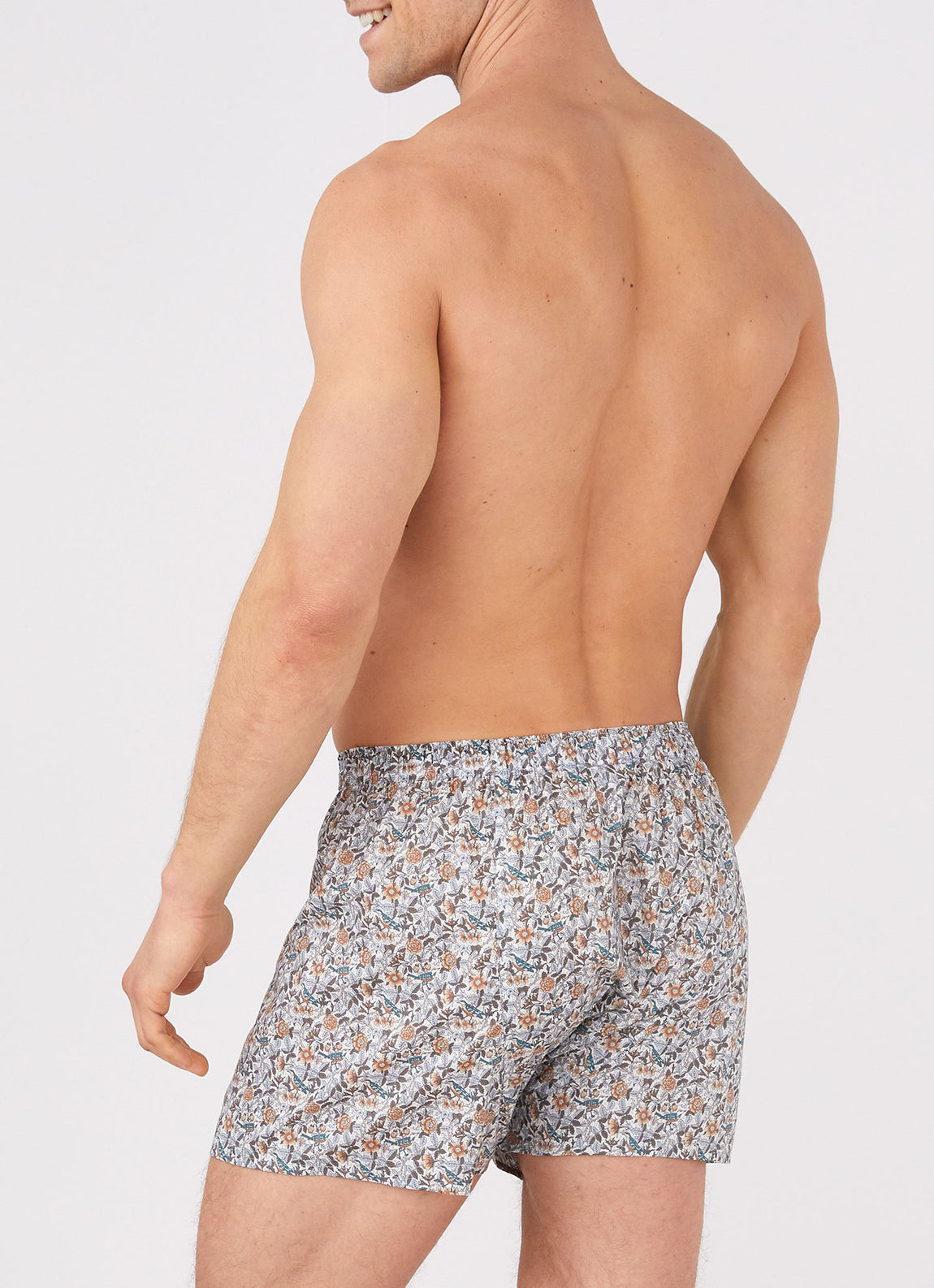 Men's Liberty Print Boxer Shorts in Strawberry Tree