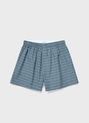 Men's Classic Print Boxer Shorts in Bluestone Mini Florals